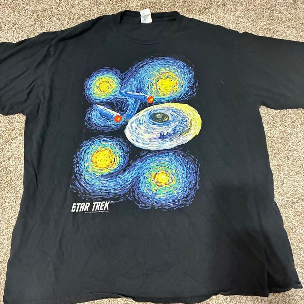 Star-trek Men's Black T-shirt